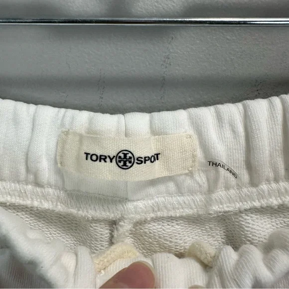 TORY SPORT Tory Burch Heavy French Terry Double Chevron Jogger Sweatpants